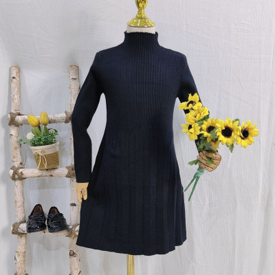 dress basic knit rample plain (471202) dress anak perempuan (ONLY 5PCS)